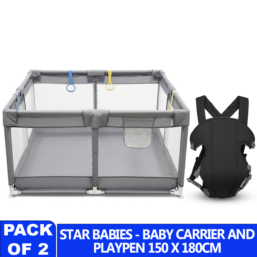 Star Babies - Playpen With Baby Carrier - 150 x 180 cm