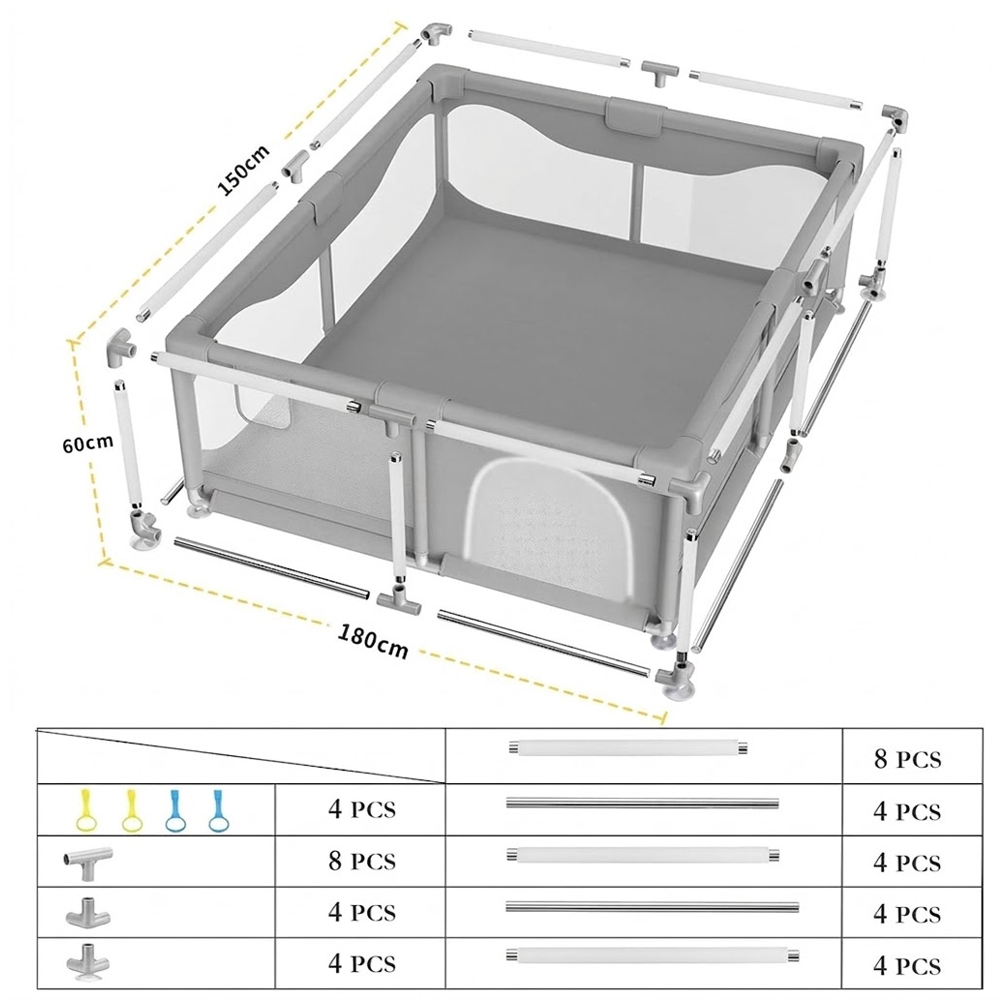 Star Babies - Playpen With Baby Carrier - 150 x 180 cm