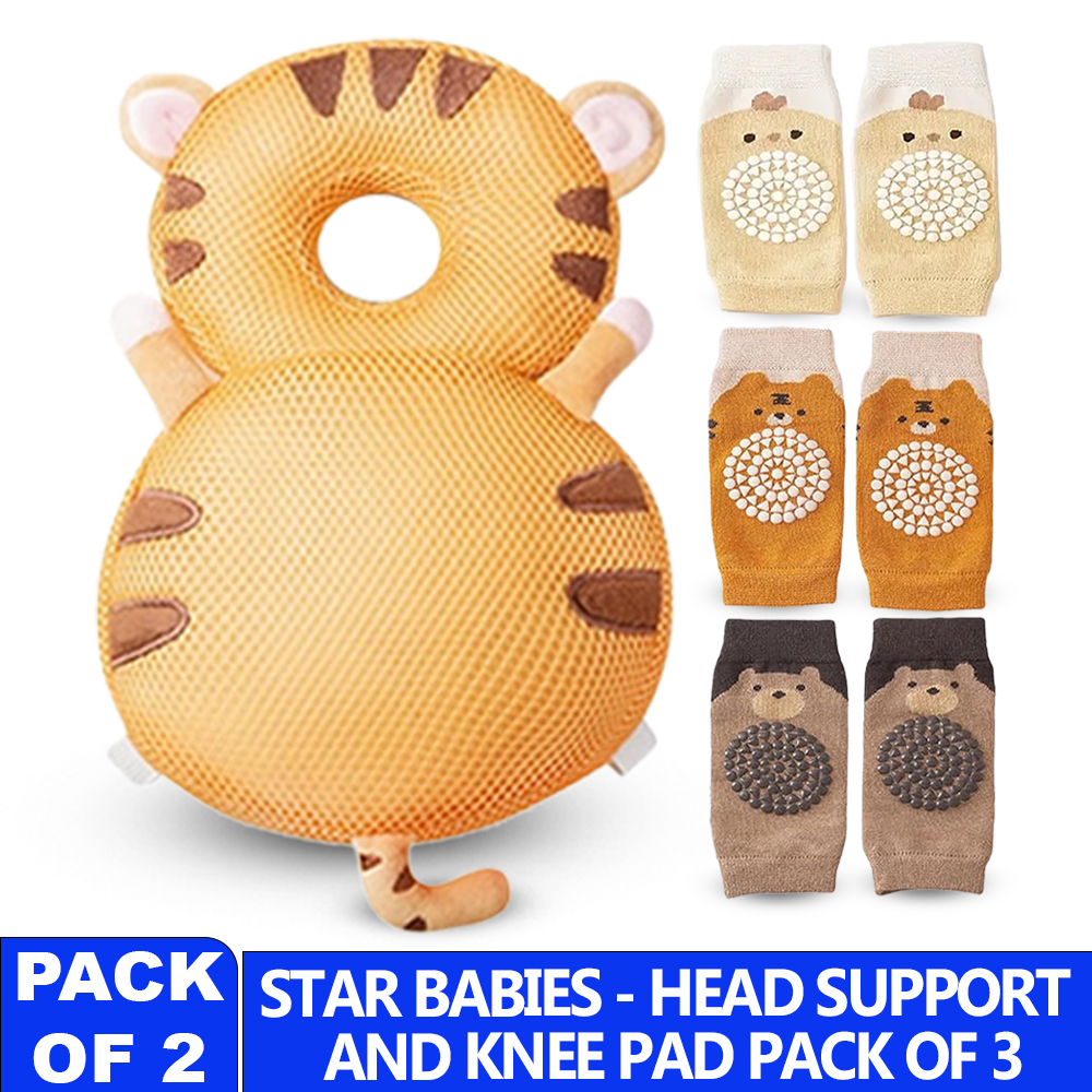 Star Babies - Head Support & Knee Pad Set - 3 Pcs