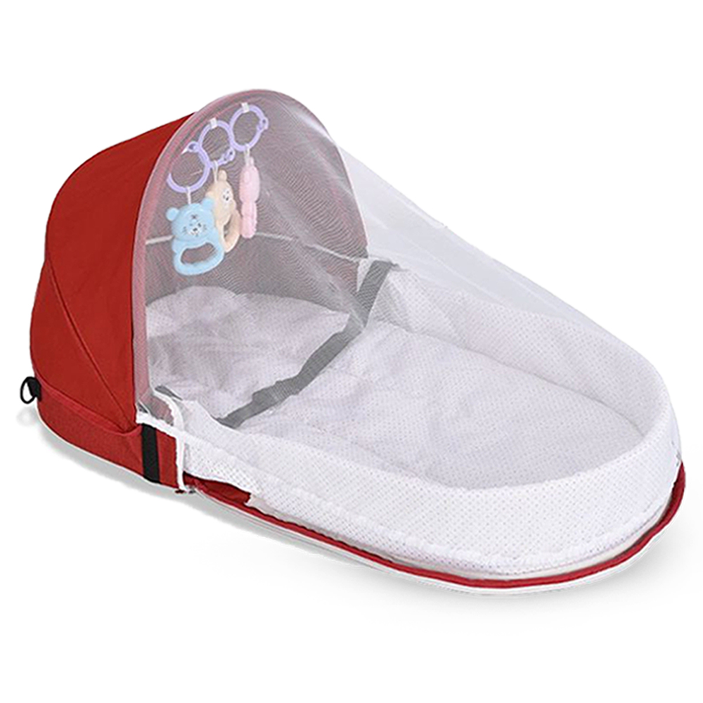 Star Babies - Folding Baby Bed With Mosquito Net & Sleeping Pod Set - 2 Pcs