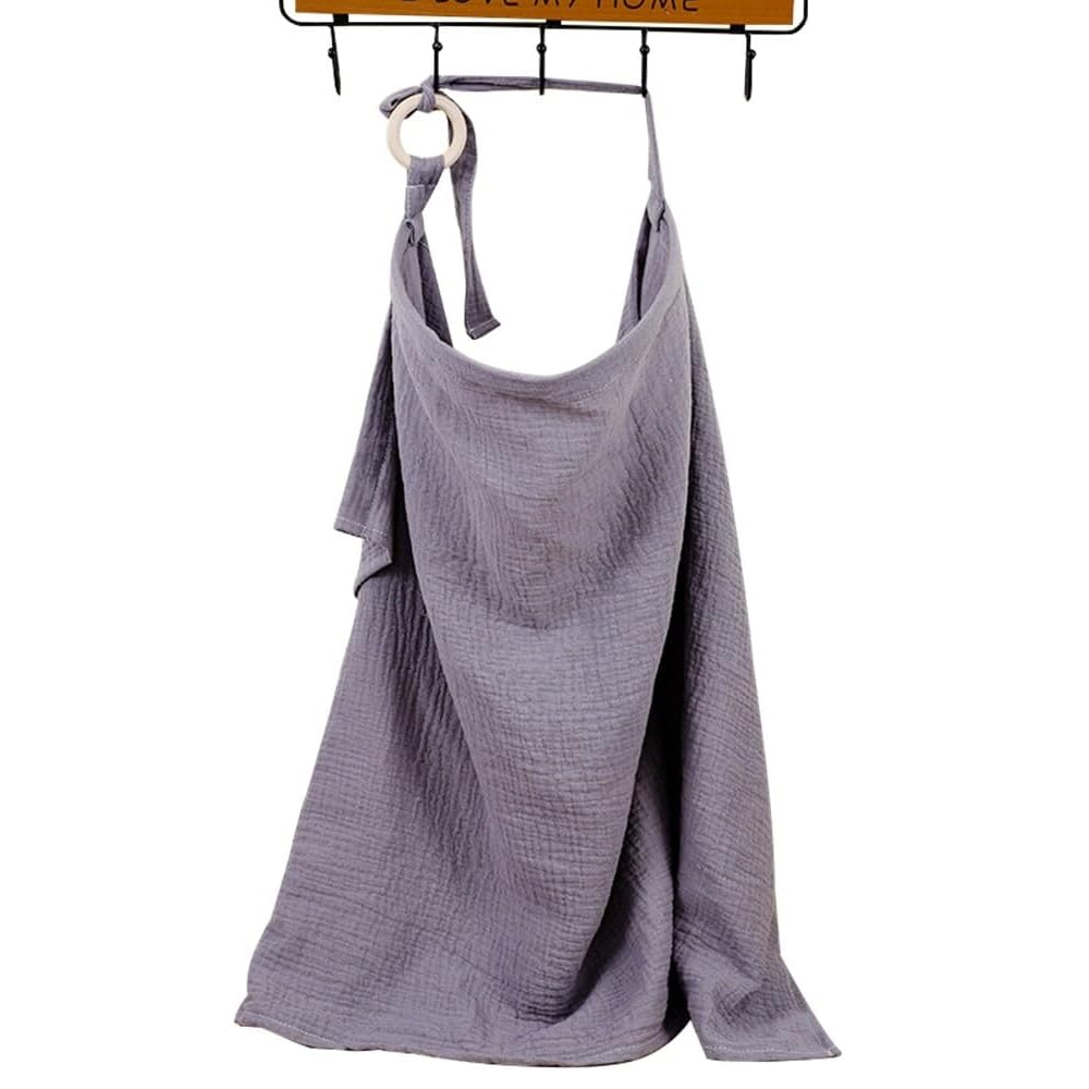 Star Babies - Muslin Nursing Coverage Poncho - Grey