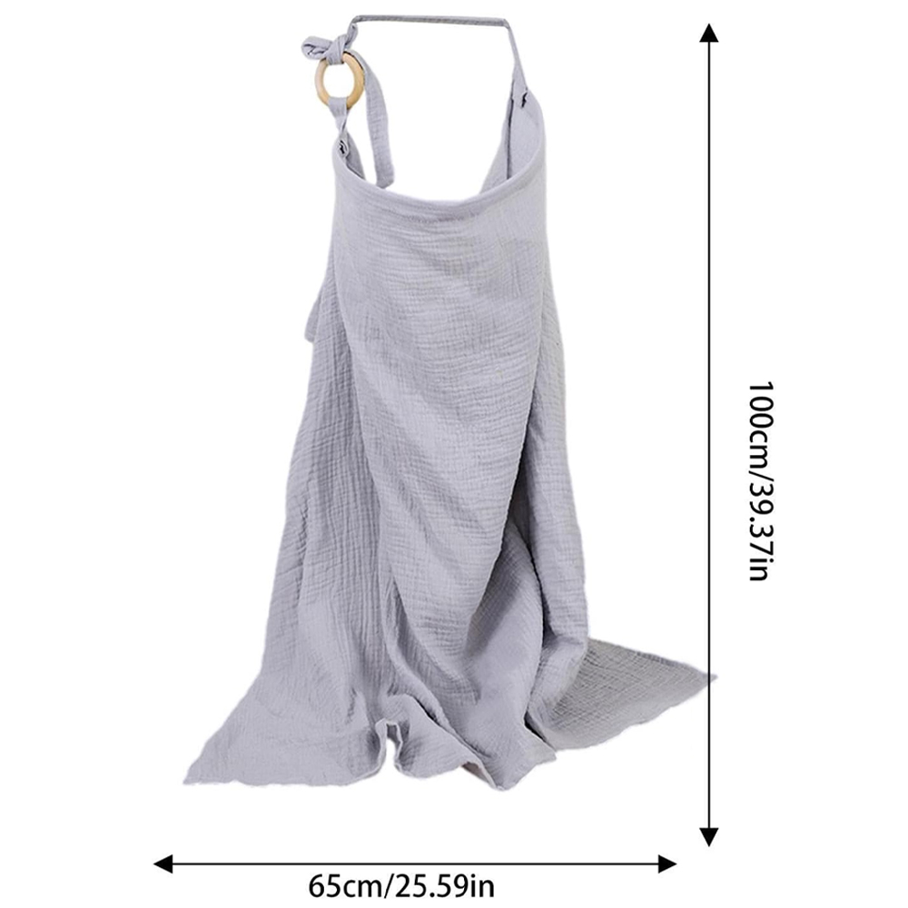 Star Babies - Muslin Nursing Coverage Poncho - Grey