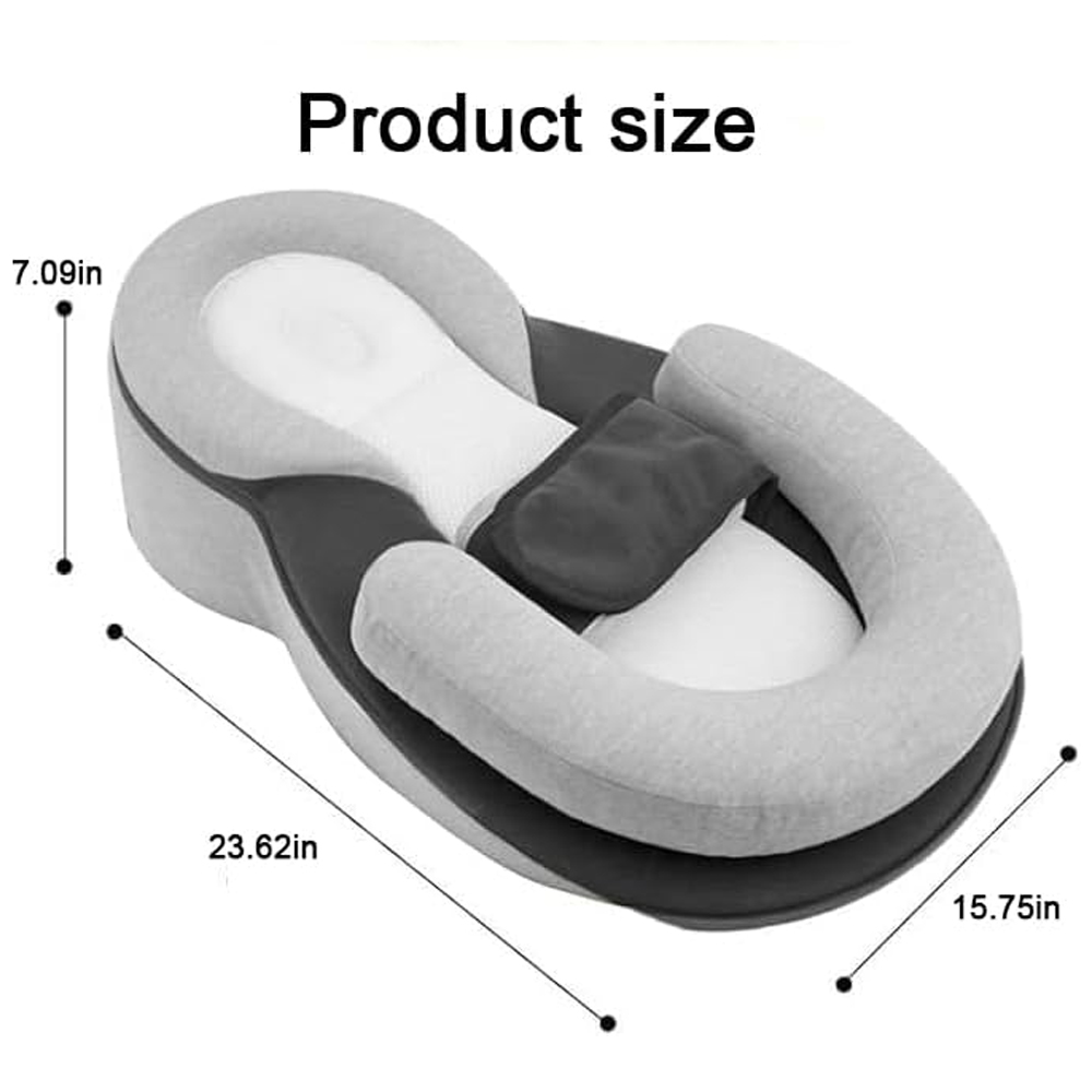 Star Babies - Baby Feeding & Nursing Support Pillow - Grey