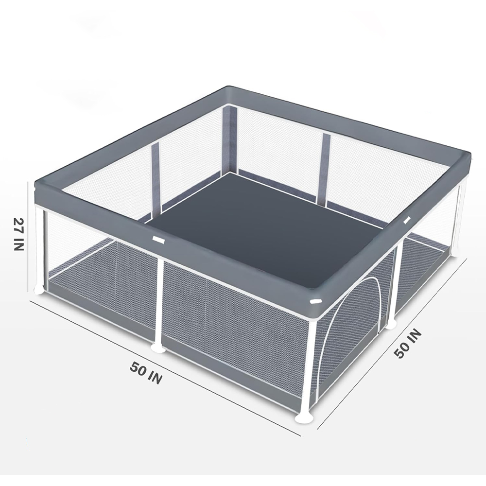 Star Babies - Folding Baby Playpen - Dark Grey