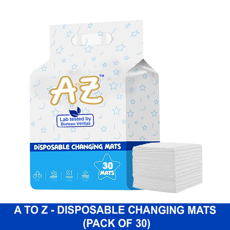 A To Z - Disposable Changing Mats - Pack of 30 - White - Large