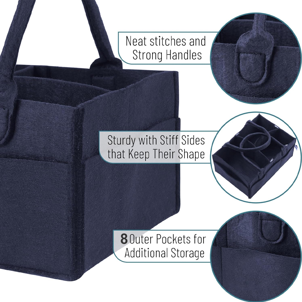 Star Babies - Caddy Diaper Bag Organizer - Navy Blue