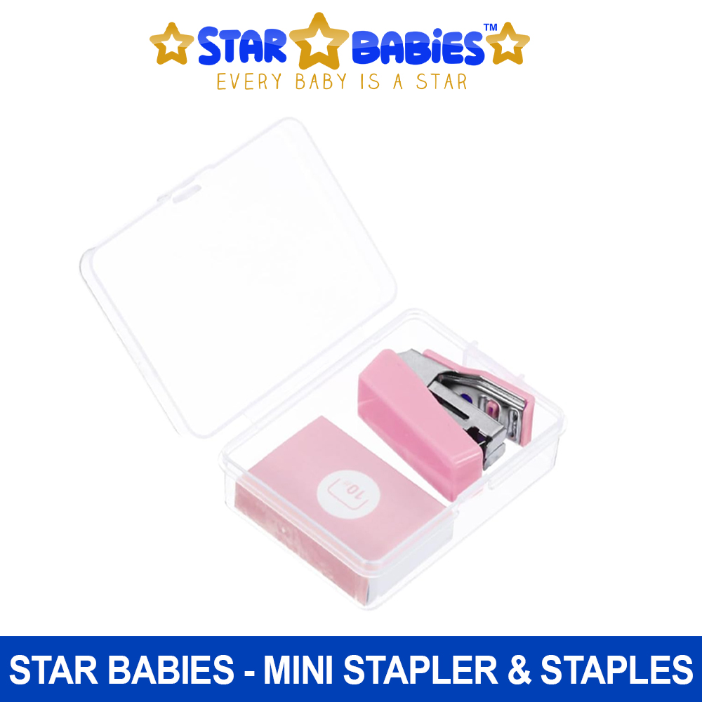Star Babies - Mini Stapler And Staples - Pink
