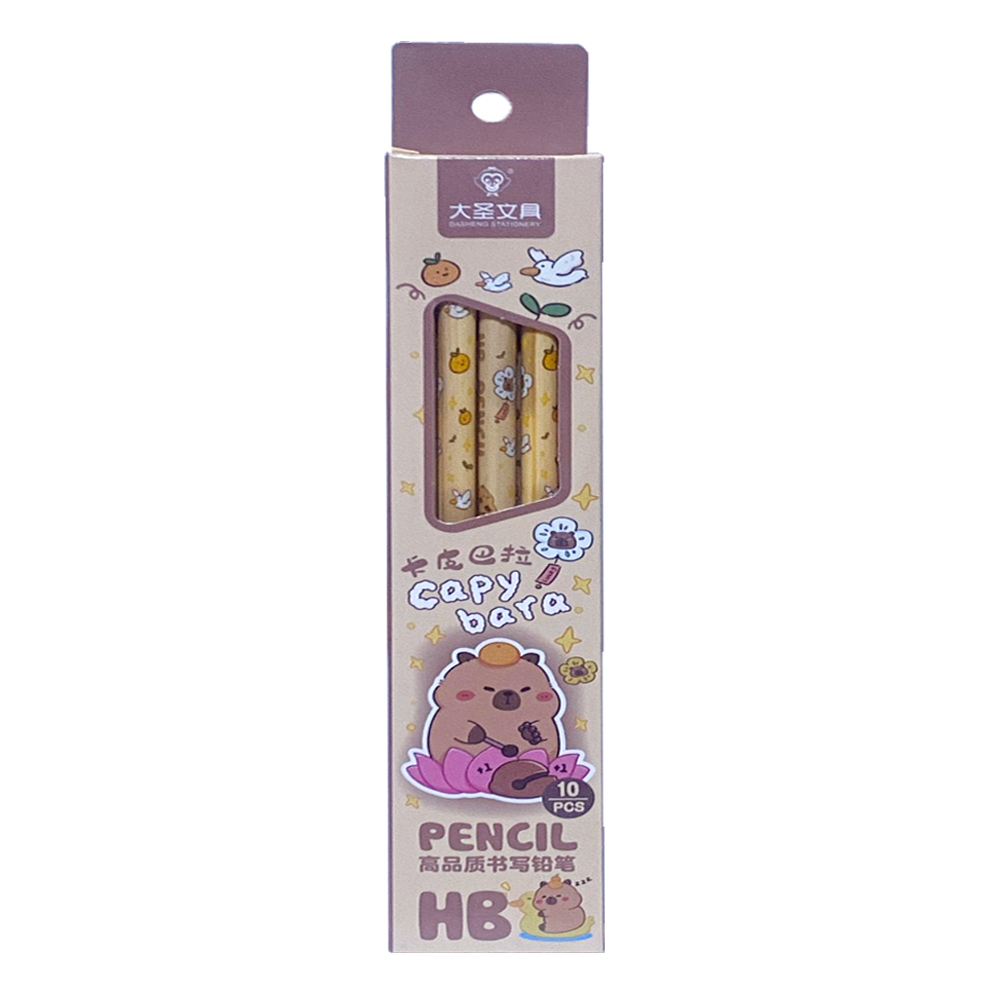 Star Babies - Cute Cartoon Patterned Student Pencils - 10 Pcs