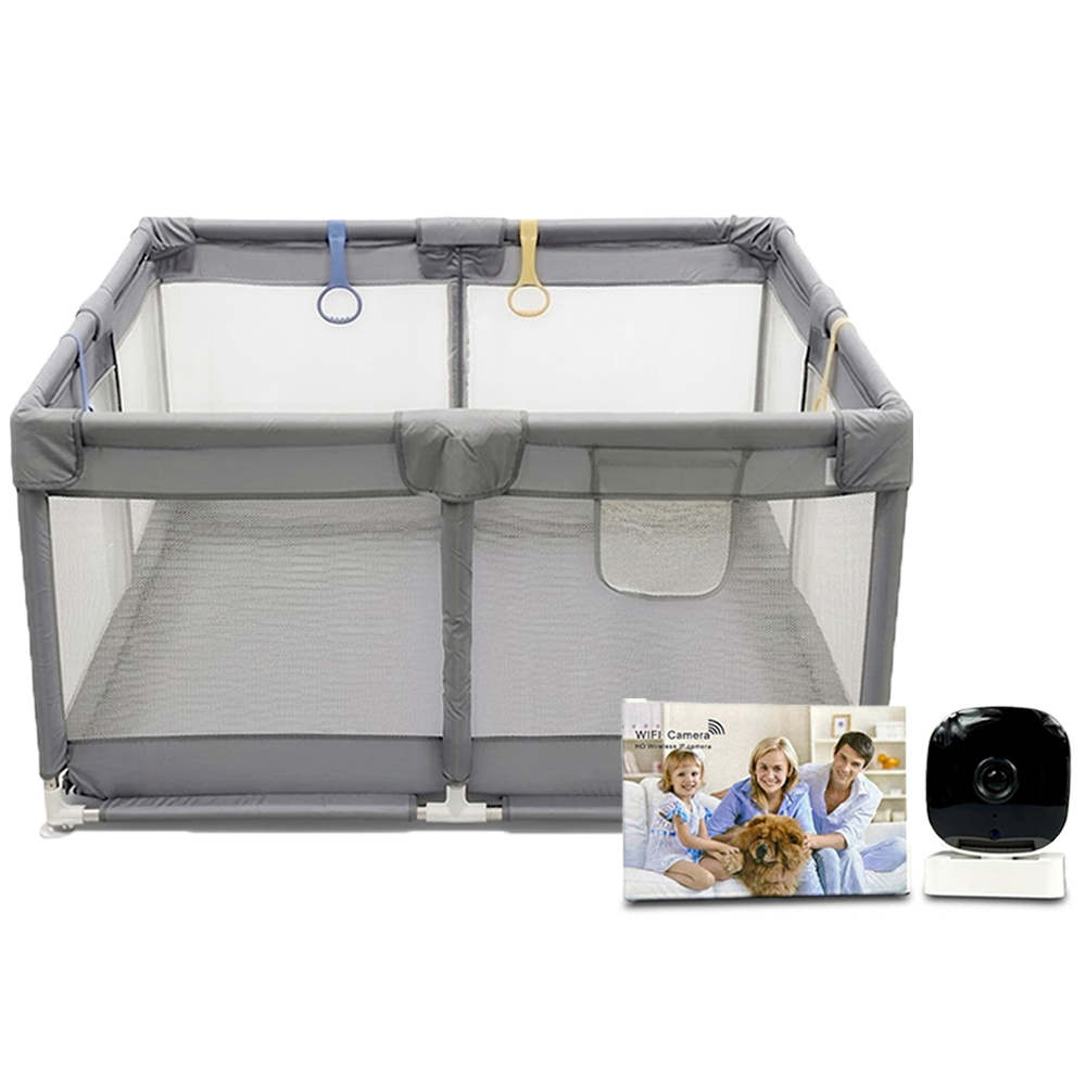 Star Babies - HD Wireless Baby IP Camera & Playpen Set - Multicolor - 127x127 cm - 2 Pcs