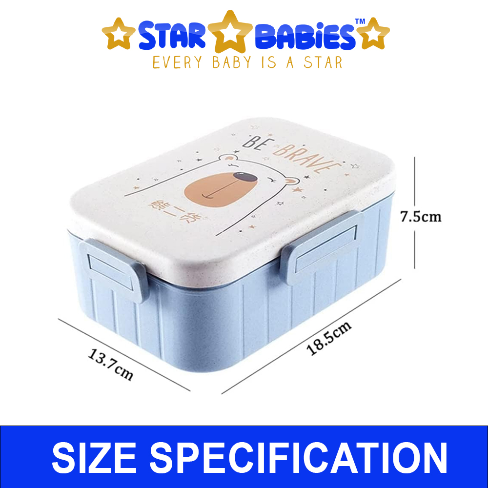 Star Babies - Lunch Box With Compartment - Blue