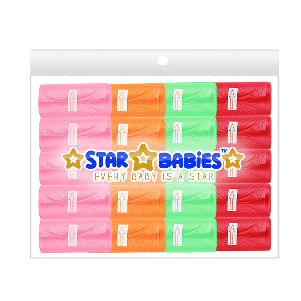 Star Babies - Scented Nappy Bags Pack Of 20 - 300s - Color May Vary