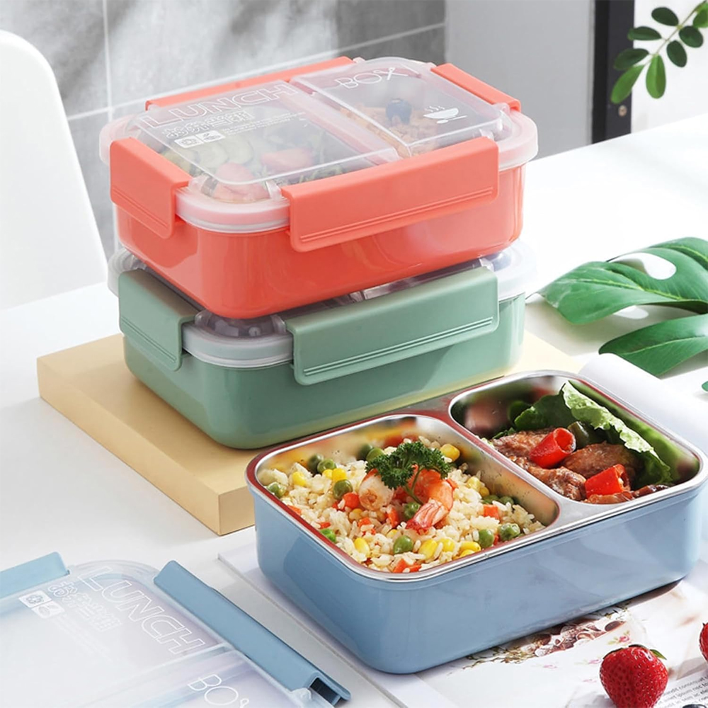 Star Babies - Kids Multi-Compartment Bento Lunch Box Set - 2 Pcs