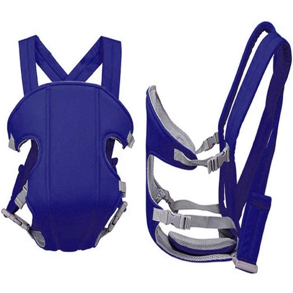 Star Babies - PU Leather Diaper Bag Set - 6 Pcs With Baby Carrier Wrap Sling - Brown/Blue