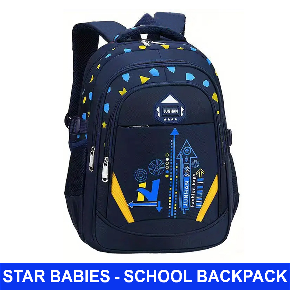 Star Babies - Kids Backpack - Navy Blue - 15-Inch/38.5cm