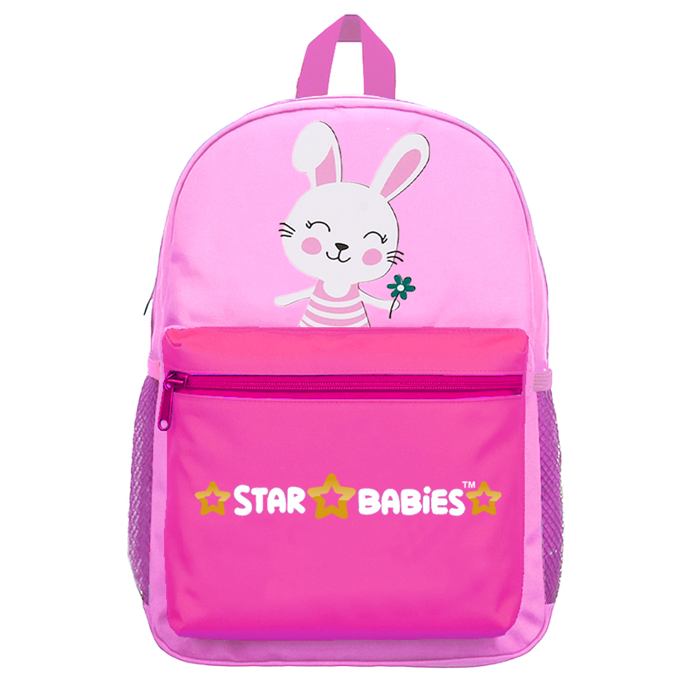 Star Babies - Kids Backpack - Rabbit - Pink - 16-Inch/41cm