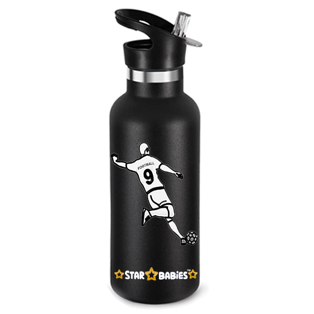 Star Babies - Stainless Steel Water Bottle - Football - 500ml
