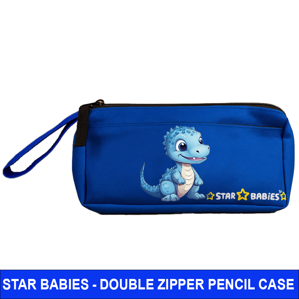 Star Babies - Double Zipper Pencil Case - Dino