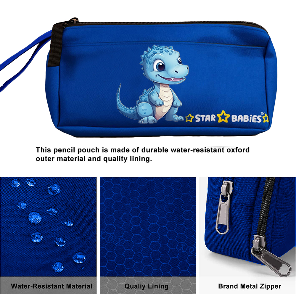Star Babies - Double Zipper Pencil Case - Dino