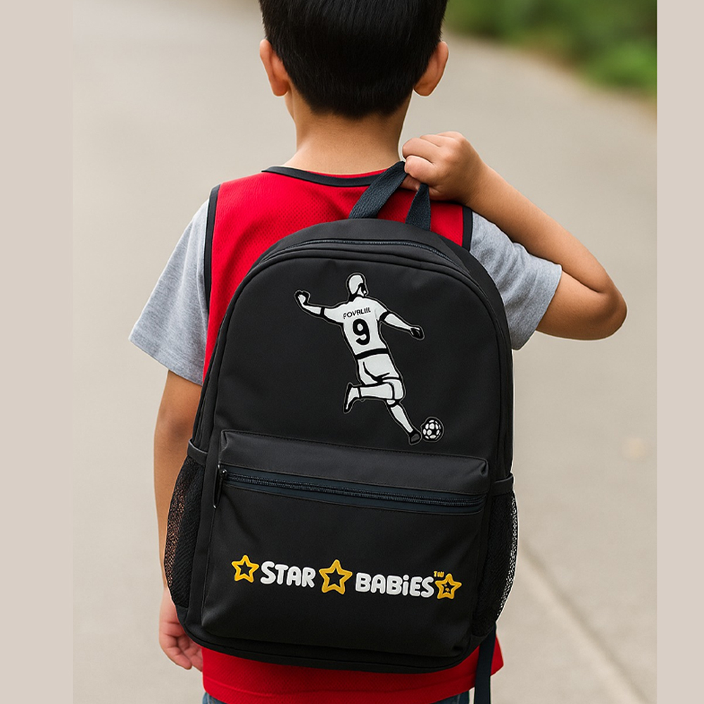 Star Babies - School Backpack, Bento Lunch Box With Stainless Steel Water Bottle & Pencil Case Set - Multicolor - 4 Pcs
