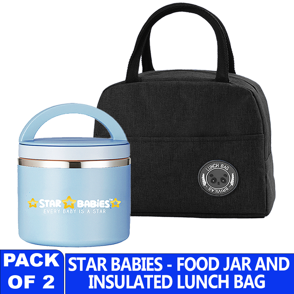 Star Babies - Insulated Mini Lunch Bag With Stainless Steel Food Jar - Multicolor