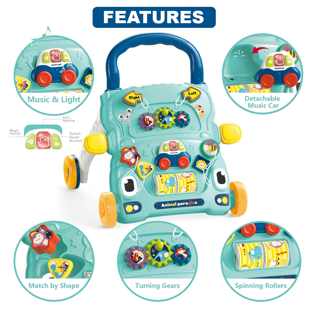 Star Babies - Baby Drawing Mat With Activity Walker Set