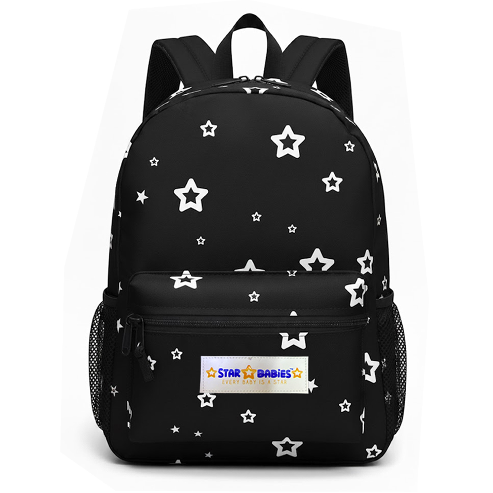 Star Babies - Star Print School Bag - Black