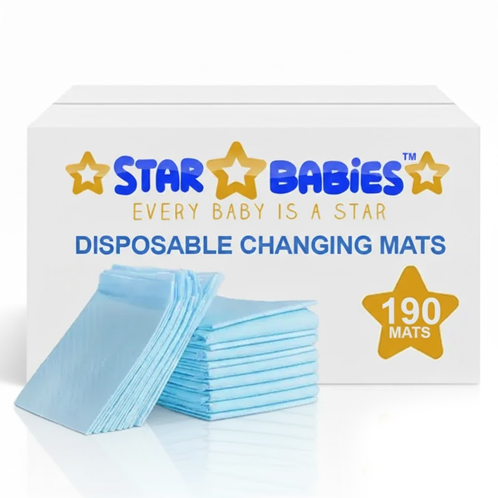 Star Babies Disposable Changing Mats - Large - 190 Pcs