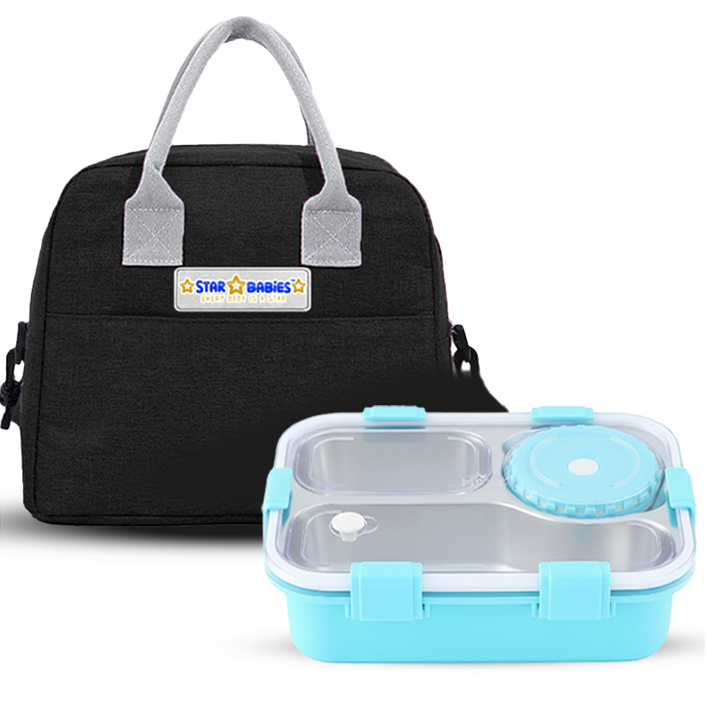 Star Babies Bento Lunch Box With Insulated Lunch Bag - Pack Of 2