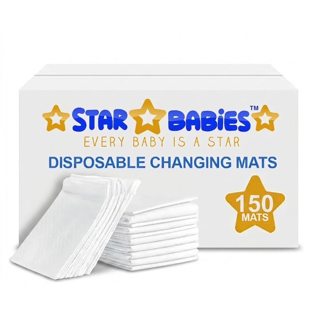 Star Babies - Disposable Changing Mats - White - 33x45 cm
