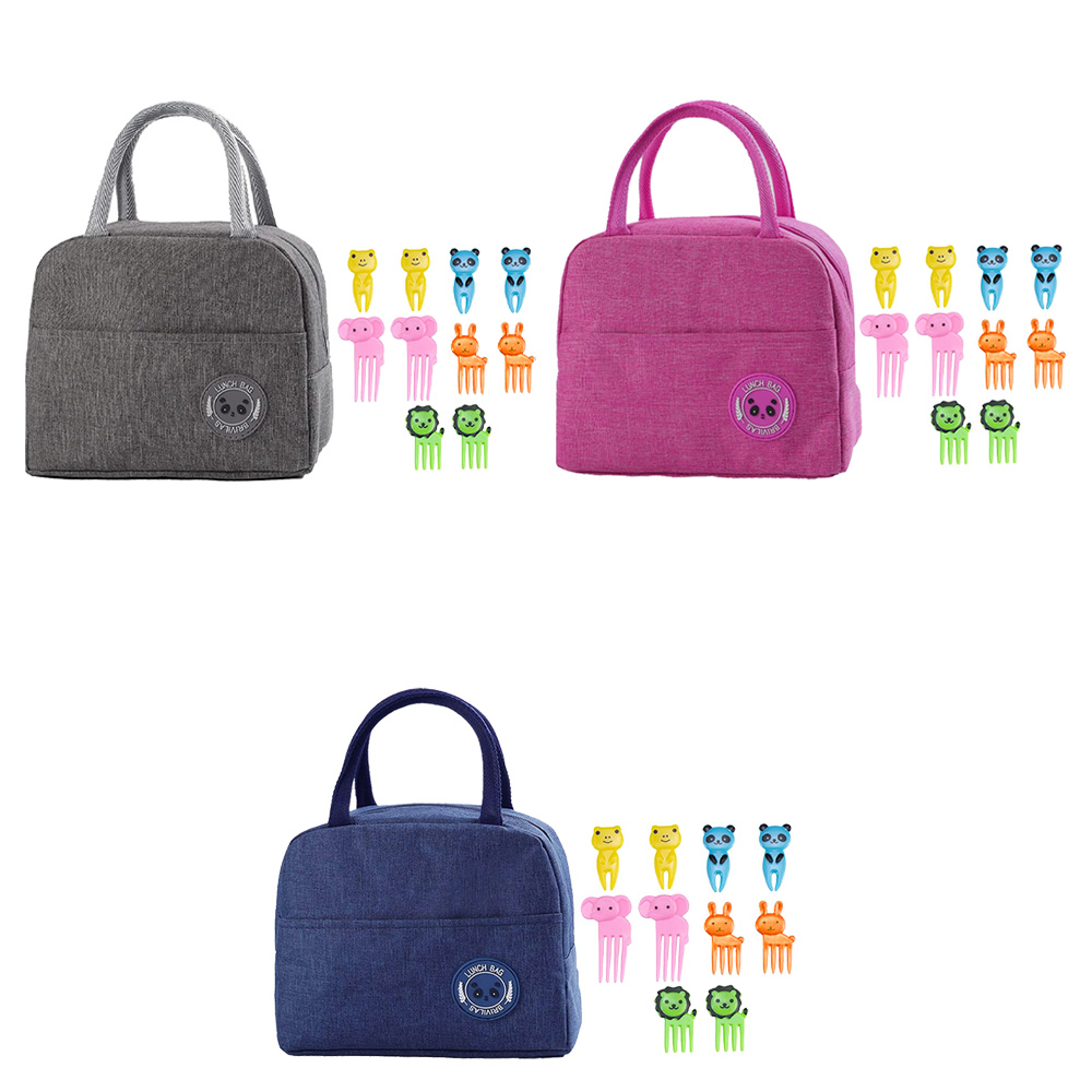 Star Babies - Insulated Mini Lunch Bag With Fruit Picks - 11 Pcs