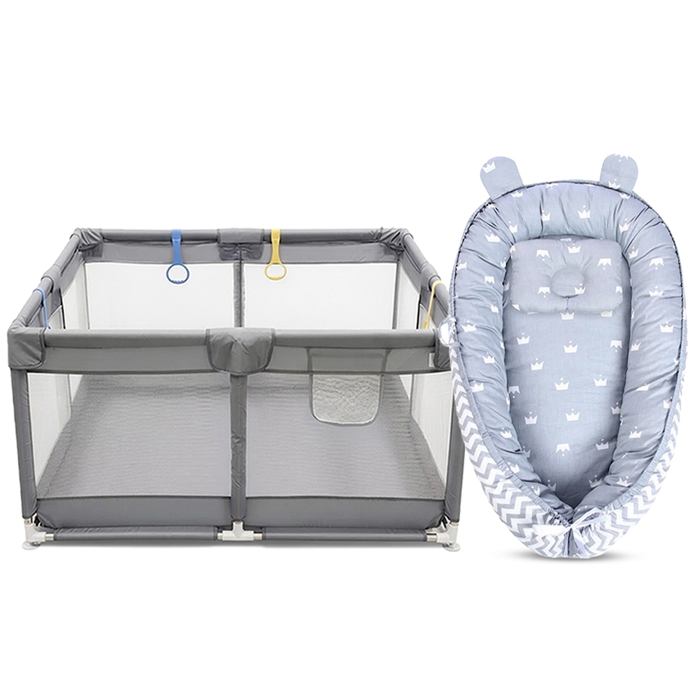 Star Babies - Portable Baby Sleeping Pod And Playpen - Grey