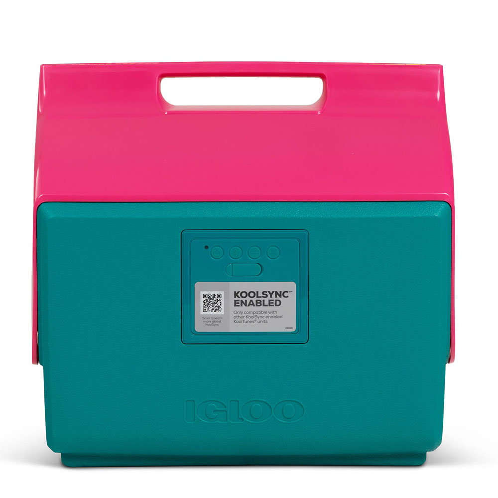 Igloo - Kool Tunes Boombox Playmate Cooler - Green/Pink - 14 L - 5 W