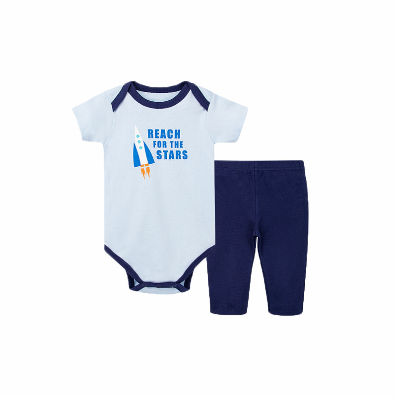 Factory Price 6pc-Set Reach for the Stars Kids Wear Gift - Navy Blue