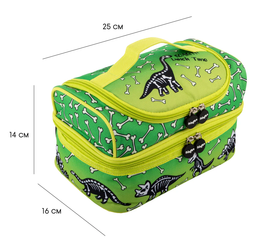 Fringoo - Multi-Compartment Lunch Bag - Roar Lunch Time