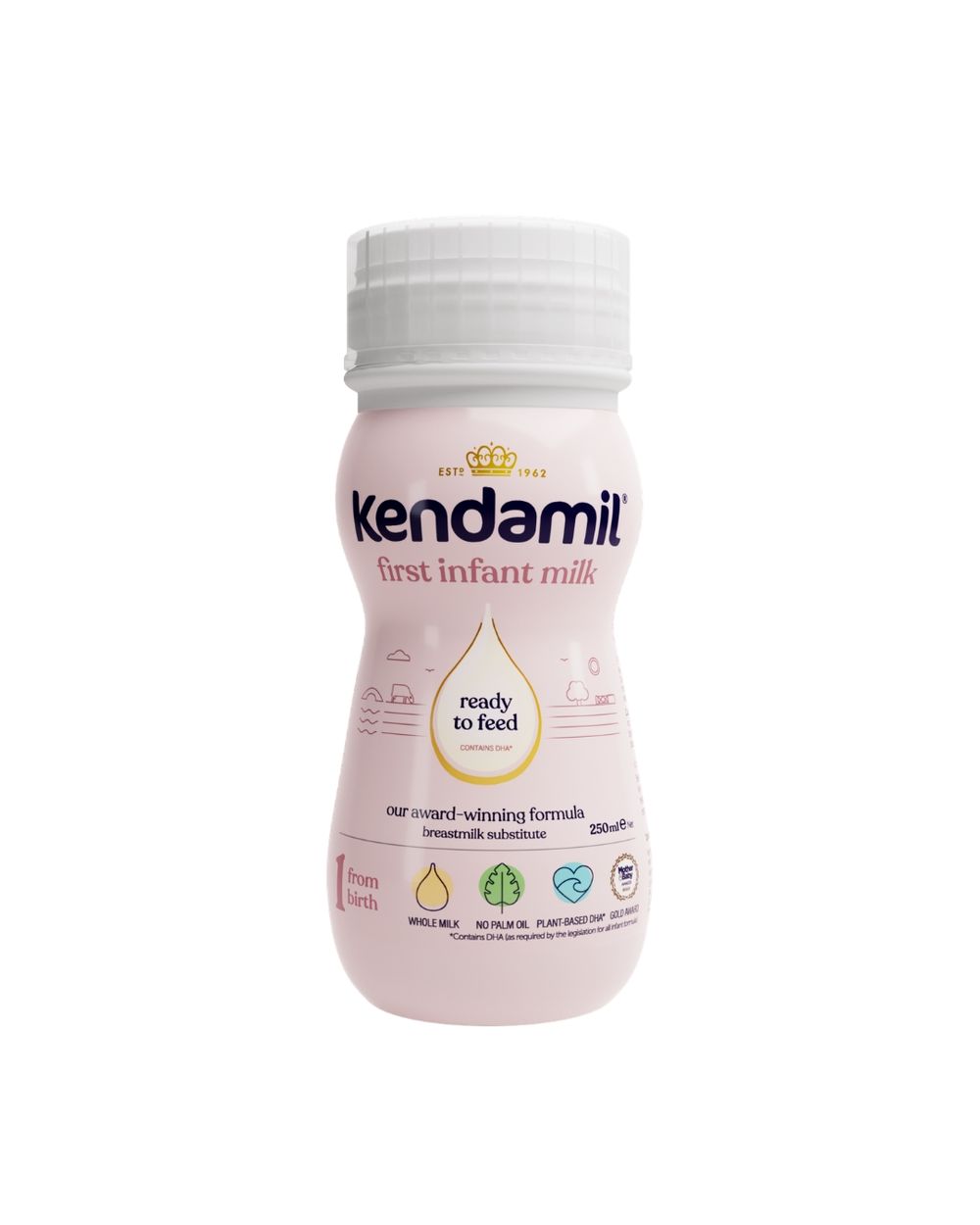 Kendamil - Classic Ready To Feed First Infant Milk - Stage 1 - Pack Of 6 - 250 ml
