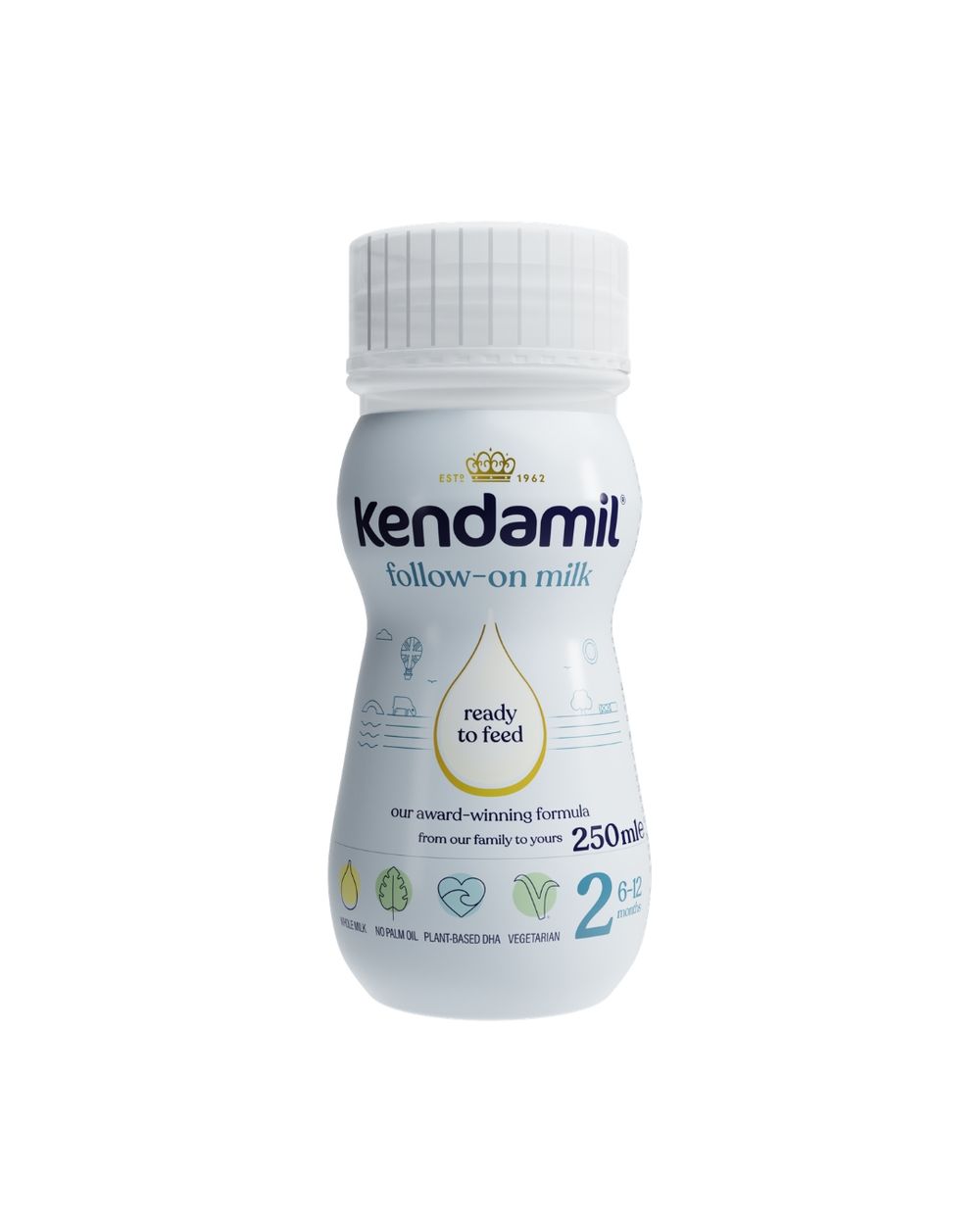 Kendamil - Classic Ready To Feed Milk - Stage 2 - Pack Of 6 - 250 ml