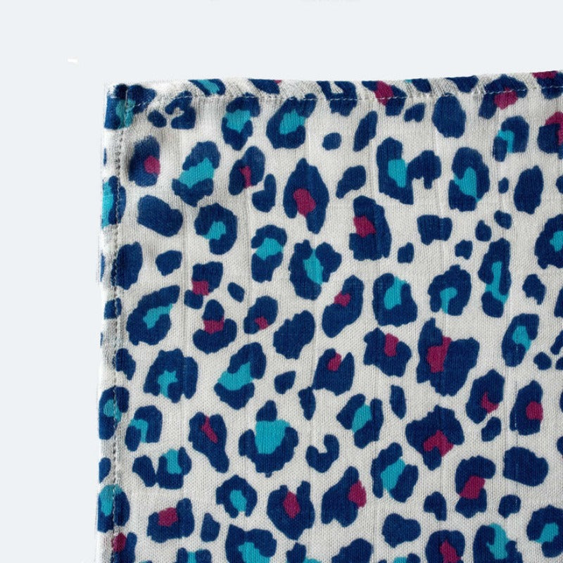 Etta Loves - Animal Printed Sensory Muslin Burp Cloth - 3pcs