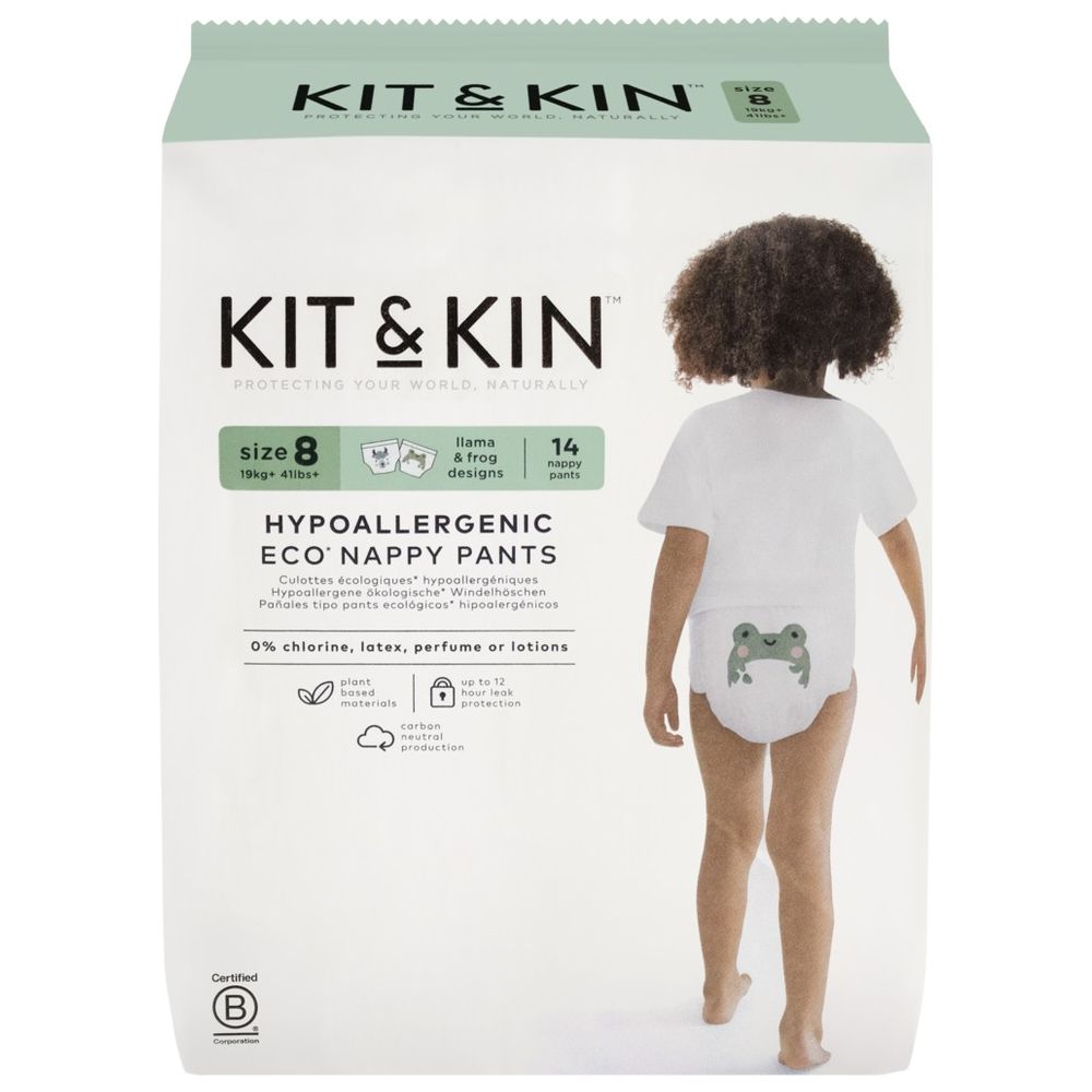 Kit & Kin Eco Pull Up Size 8 YP2 14pcs