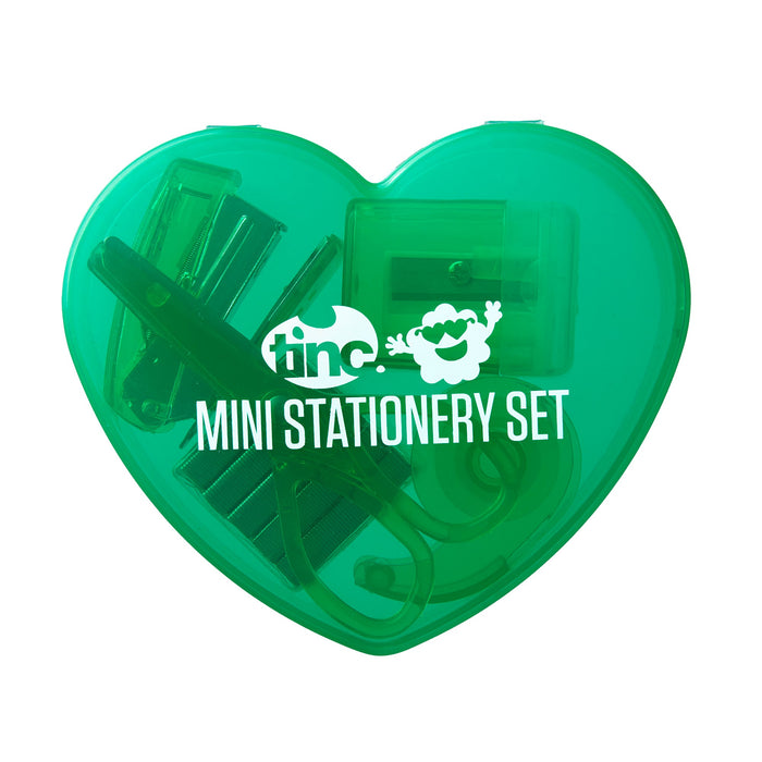 Tinc - Mintee Mini Stationery Set - Green - 5 Pcs