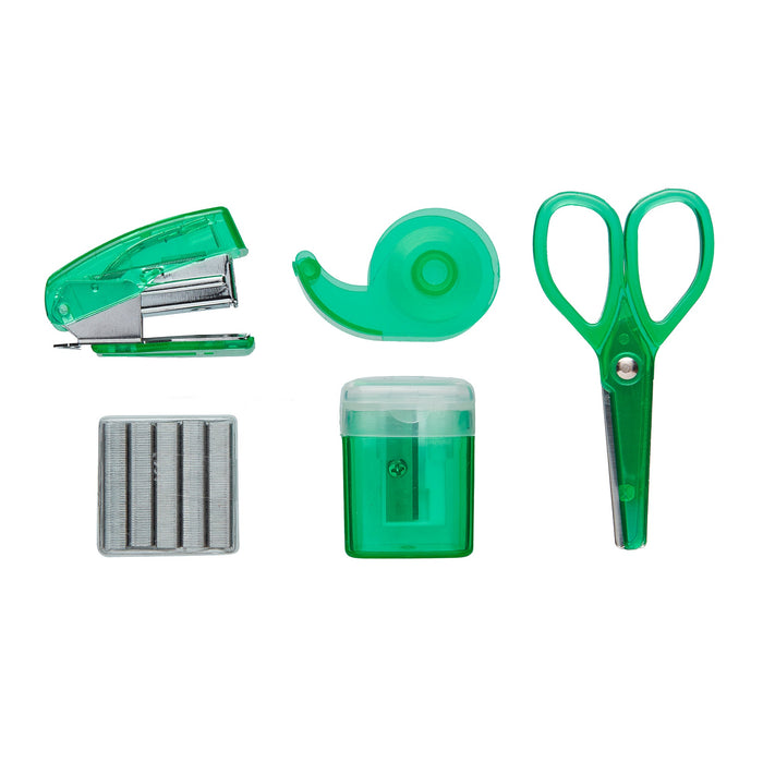 Tinc - Mintee Mini Stationery Set - Green - 5 Pcs