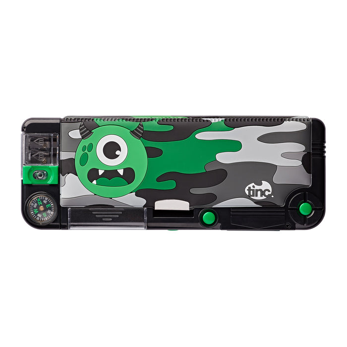 Tinc - Camo Monster Compartment Pencil Case - Multicolor