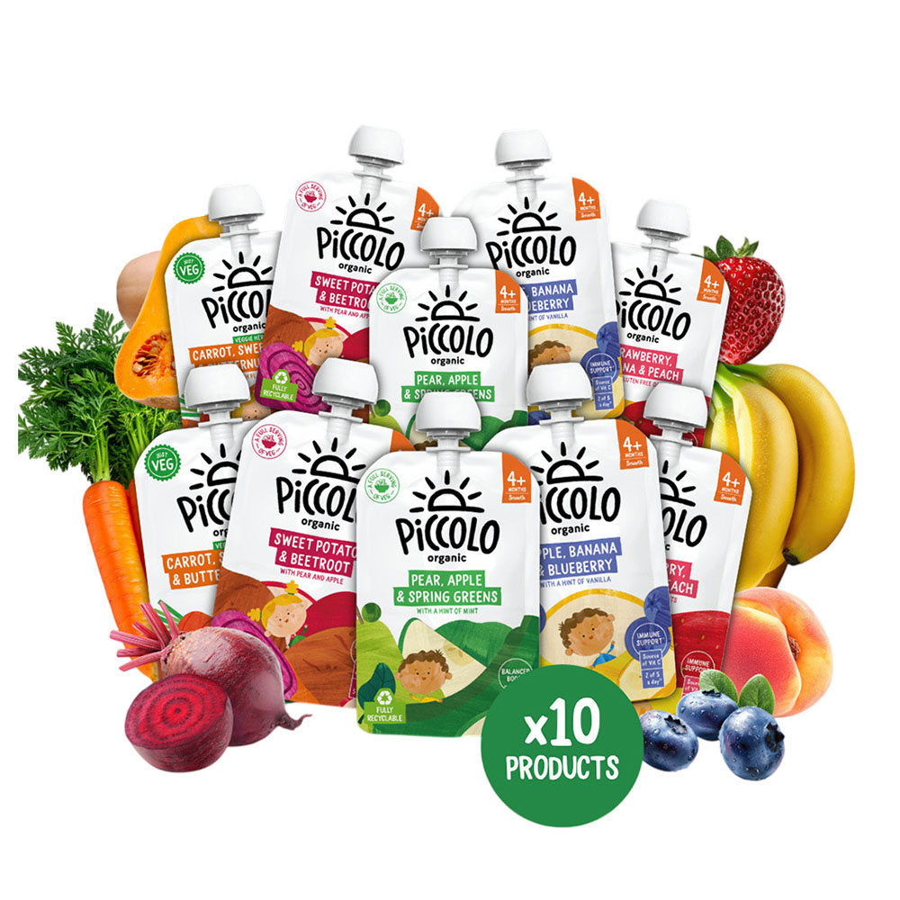 Piccolo - Organic Baby Food Bundle - 10 Pc Set