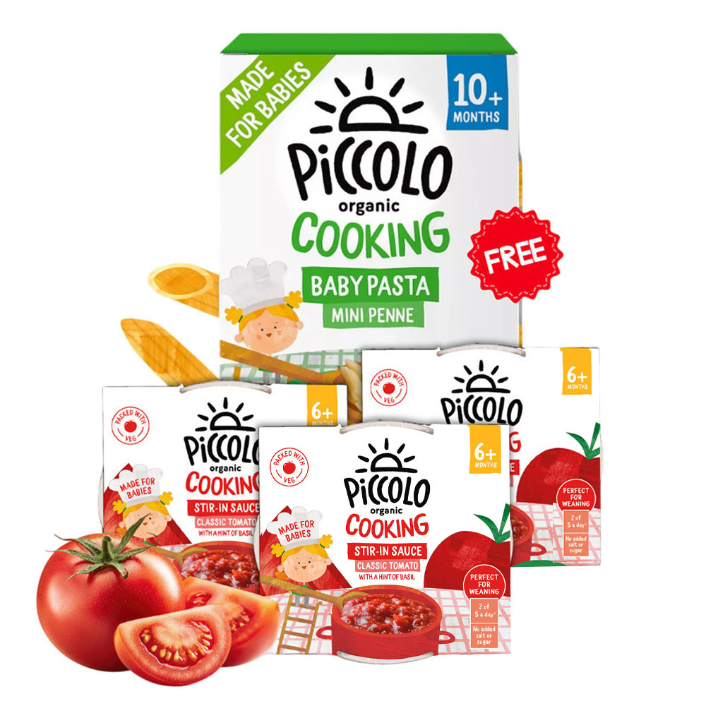 Piccolo - Organic Penne Pasta And Cooking Sauce Bundle - 4 Pc Set