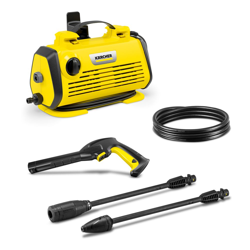 Karcher K3 Horizontal Pressure Washer - 120 Bar - 1.6kw – Ultra Stable And Compact Electric Power Washer With Dirt Blaster Lance For Cars