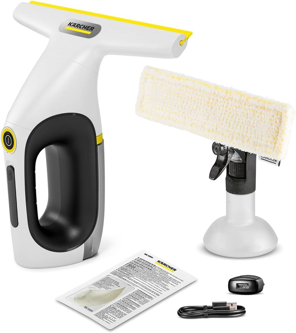 Karcher - WV 2 Universal Care Handheld Window Vacuum Cleaner - White