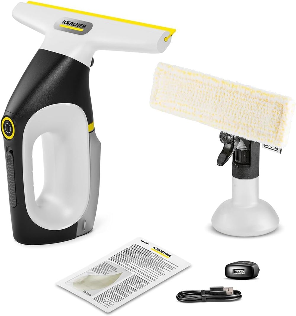 Karcher - WV 3 Comfort Natural Care Window Vacuum Cleaner - White