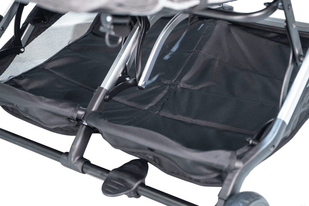 Mini Panda - Zealea Twin Stroller - Light Grey