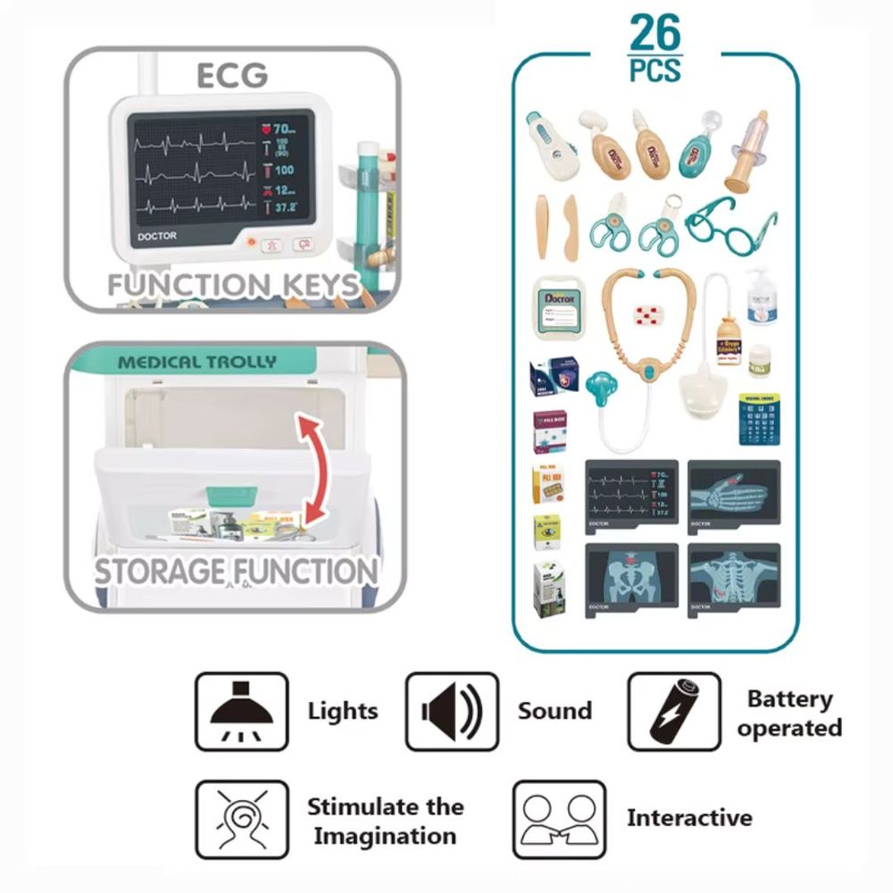 Mini Panda - X-Ray Electrocardiogram Combination Kit - Birthday Gift