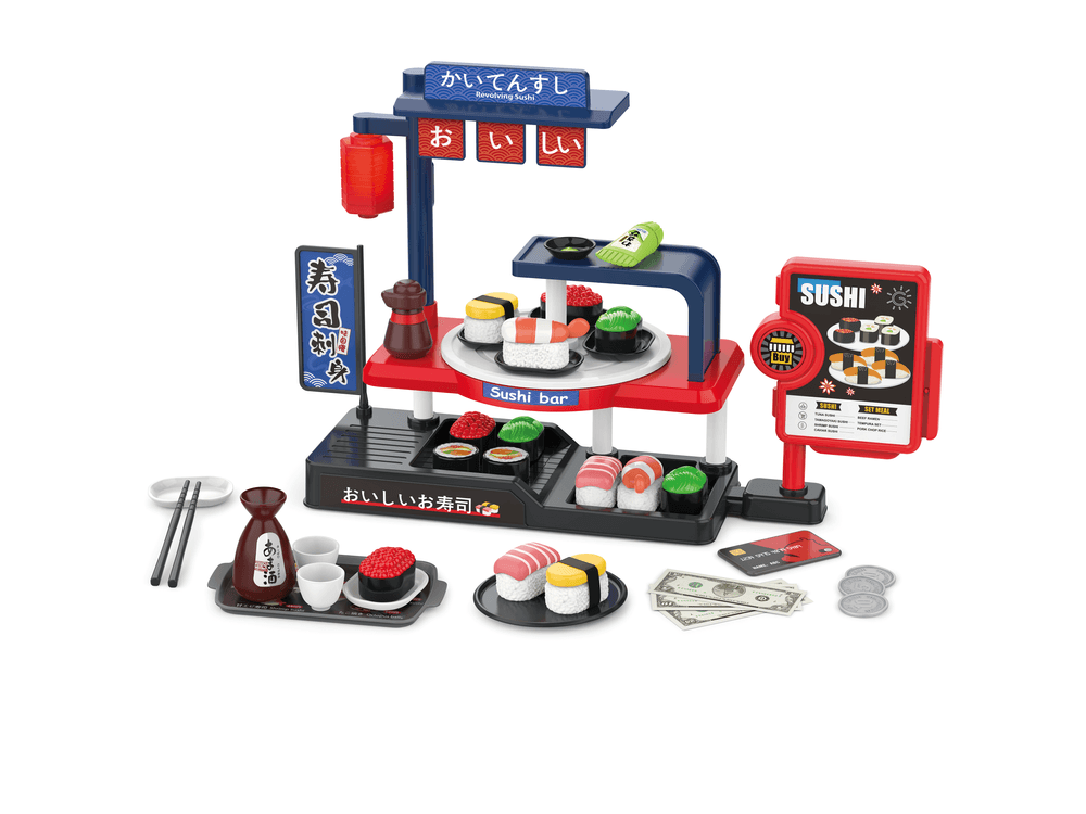 Mini Panda - Mini Sushi Bar Pretend Playset - Multicolor - 66 Pcs