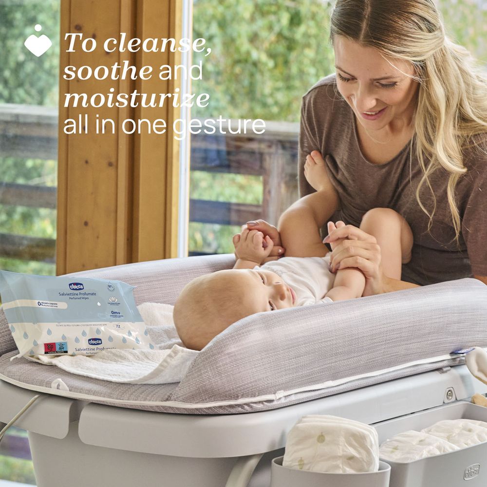 Chicco - Multi-Purpose Perfumed Baby Wipes - 72 Pcs